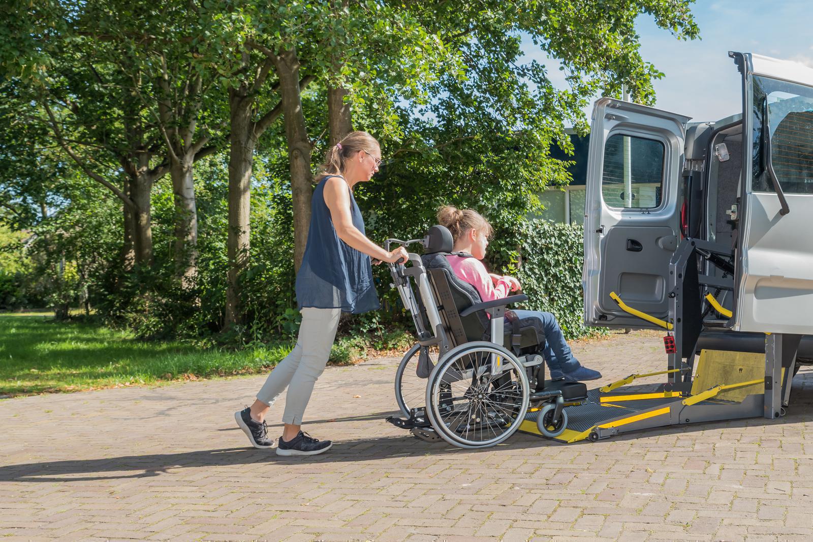 Vehicle Lift in Use